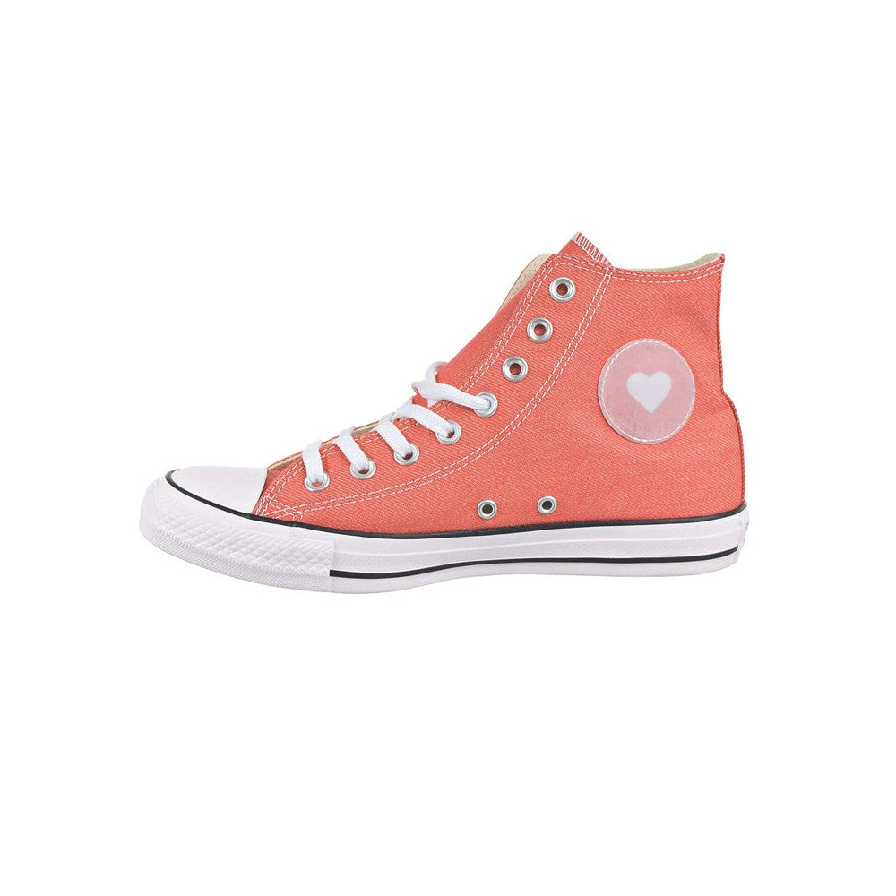 Baskets Converse Hi All Star Sucker Love Denim - Rouge