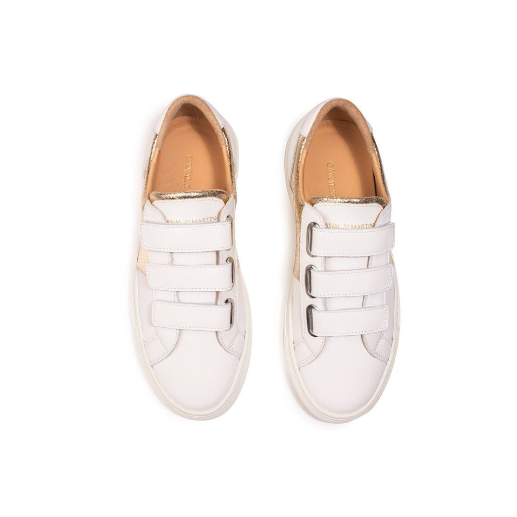 Basket Jules - Blanc / Doré - Femme - Canal Saint Martin - Canal Saint Martin* - The Bradery