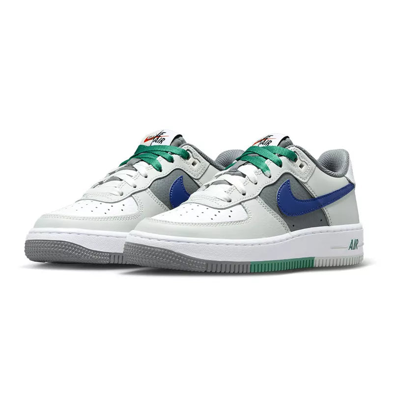 Baskets Nike Air Force 1 Lv8 Junior - Gris Et Bleu - Femme