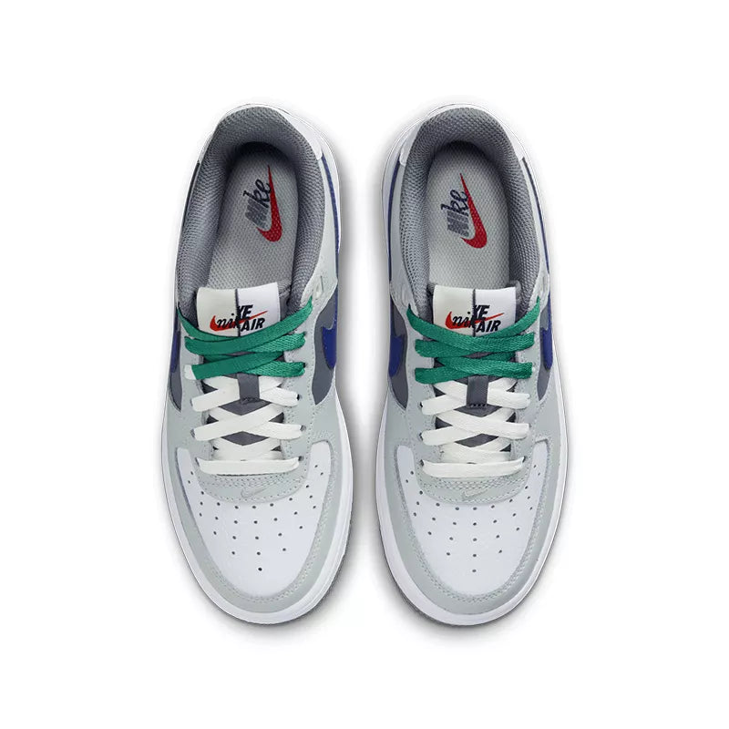 Baskets Nike Air Force 1 Lv8 Junior - Gris Et Bleu - Femme
