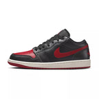 Baskets Nike Air Jordan 1 Low - Noir Et Rouge - Femme