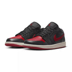 Baskets Nike Air Jordan 1 Low - Noir Et Rouge - Femme