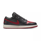Baskets Nike Air Jordan 1 Low - Noir Et Rouge - Femme