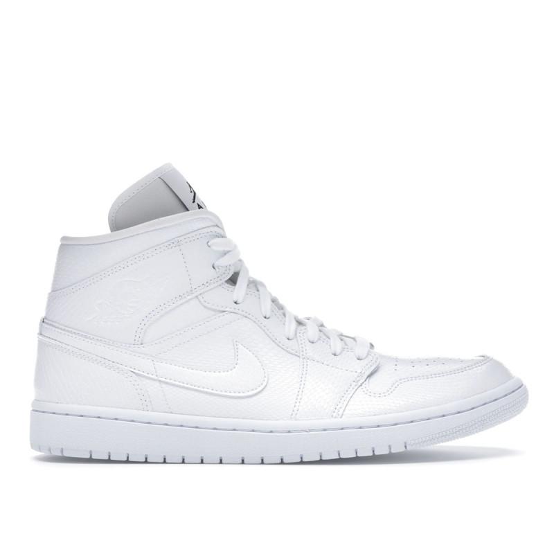 Basket Nike Air Jordan 1 Mid - Blanc - Femme - Nike - Nike2 - The Bradery