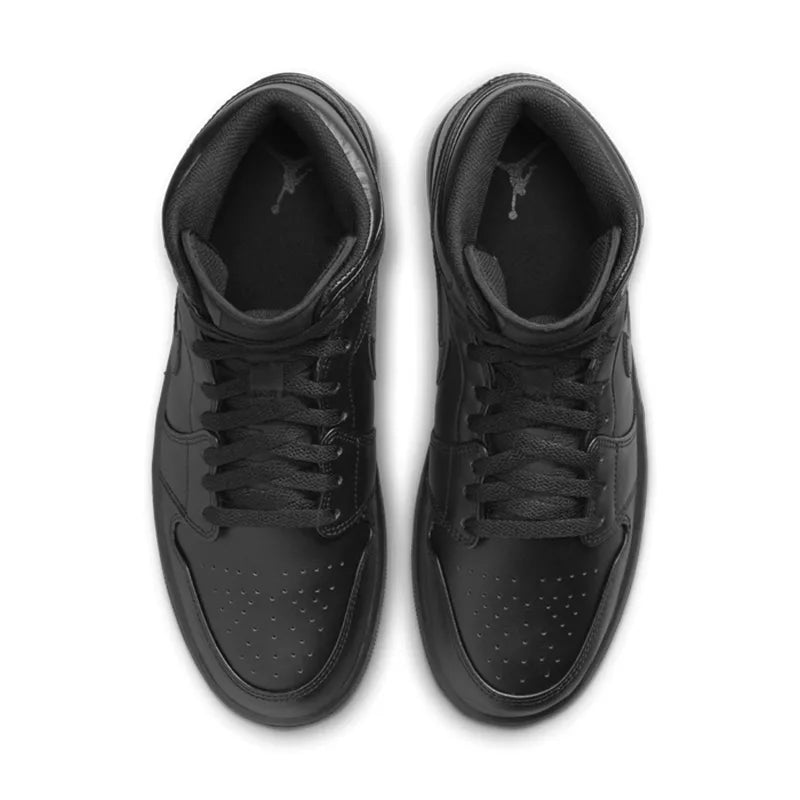 Baskets Nike Air Jordan 1 Mid - Noir - Homme
