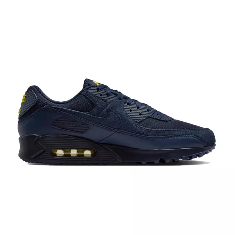 Baskets Nike Air Max 90 - Bleu Marine, Jaune.