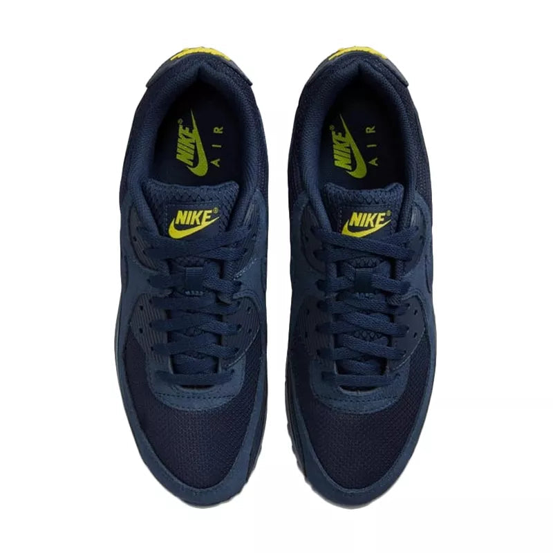 Baskets Nike Air Max 90 - Bleu Marine, Jaune.