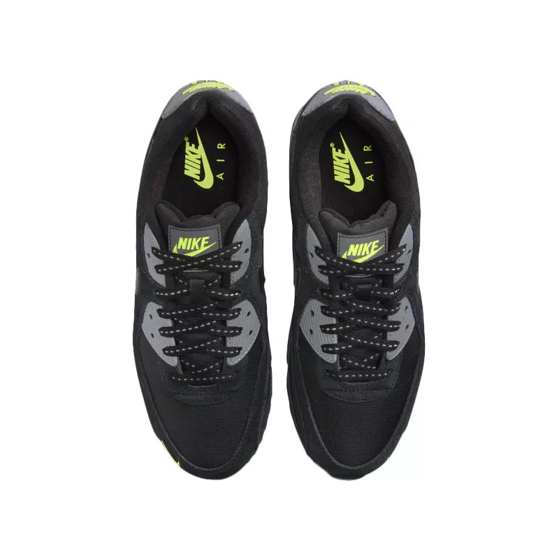 Baskets Nike Air Max 90 - Noir/Gris/Fluo