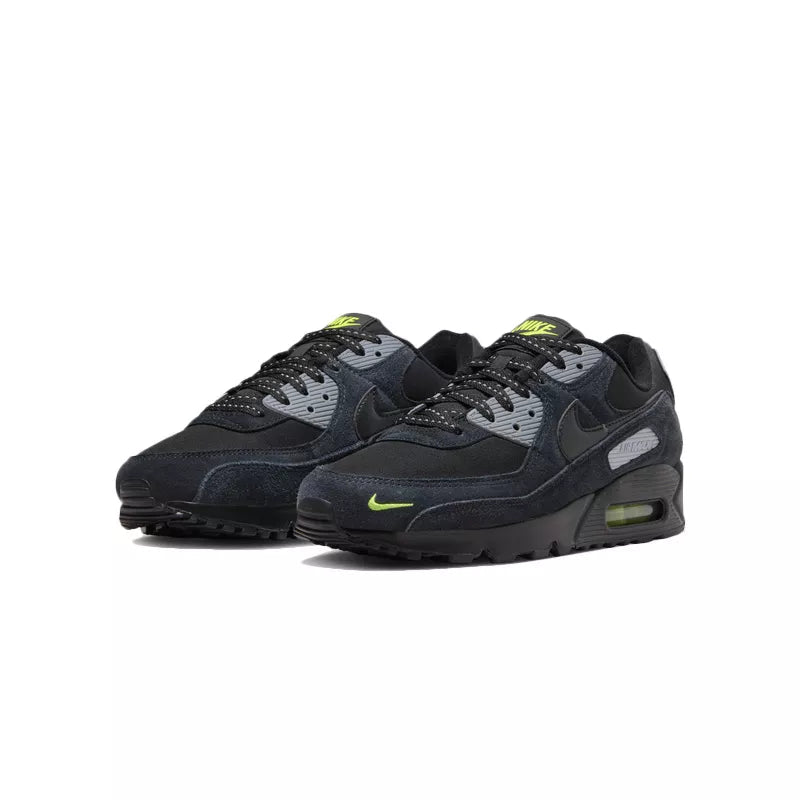 Baskets Nike Air Max 90 - Noir/Gris/Fluo