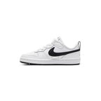 Baskets Nike Court Borough Low 2 Cadet - Blanc/Noir - Enfant