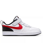 Baskets Court Borough Low 2 Ps - Blanc Et Rouge