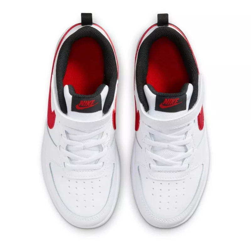Baskets Court Borough Low 2 Ps - Blanc Et Rouge