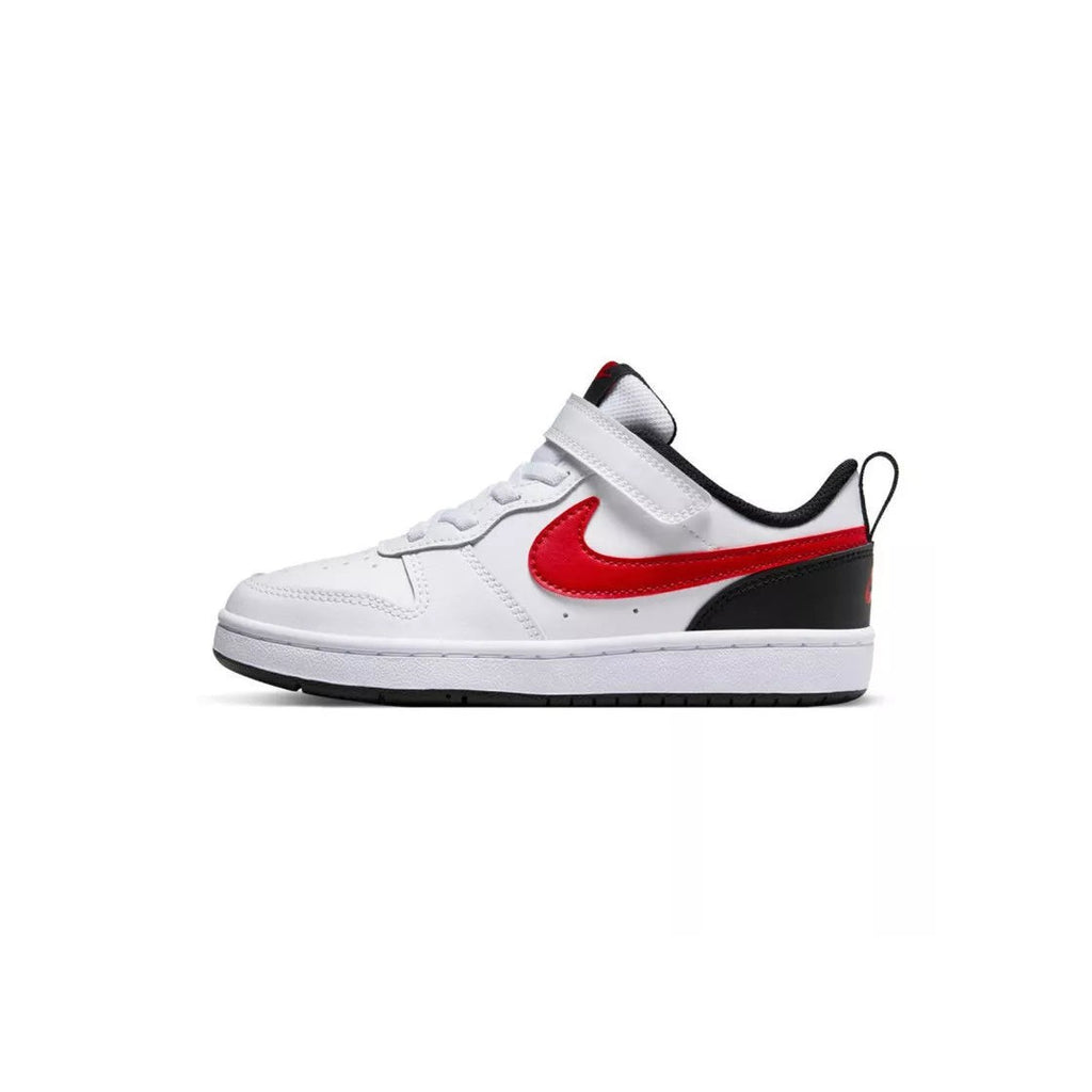 Baskets Court Borough Low 2 Ps - Blanc Et Rouge