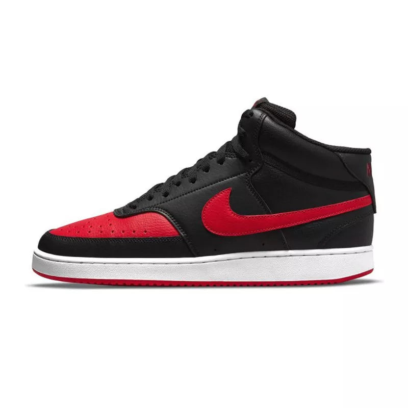 Baskets Court Vision Mid - Noir Et Rouge