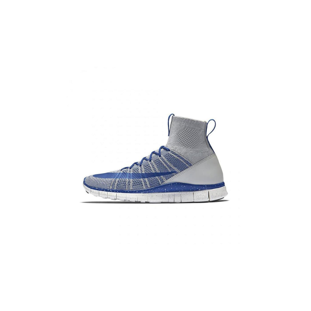 Basket Nike Free Flyknit Mercurial Superfly - 805554-003 - Bleu - Homme Baskets Homme Nike