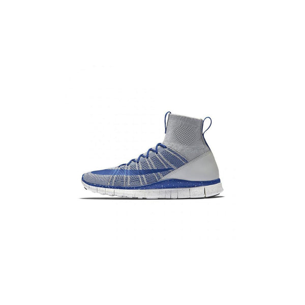 Basket Nike Free Flyknit Mercurial Superfly - 805554-003 - Bleu - Homme Baskets Homme Nike