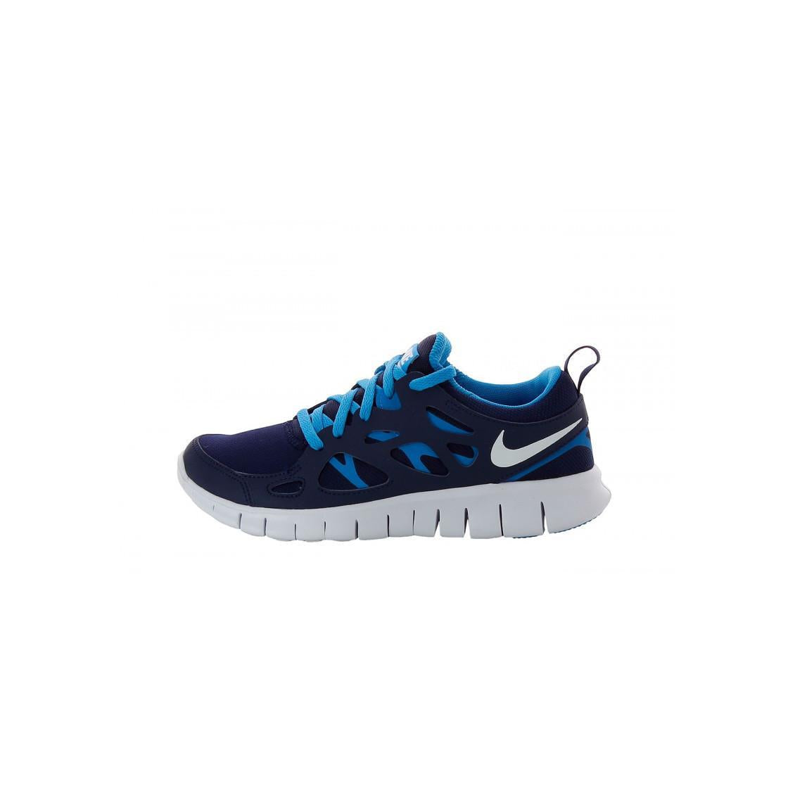 Basket Nike Free Run 2 (Gs) - 443742-406 - Bleu - Junior NIKE JUNIOR Nike