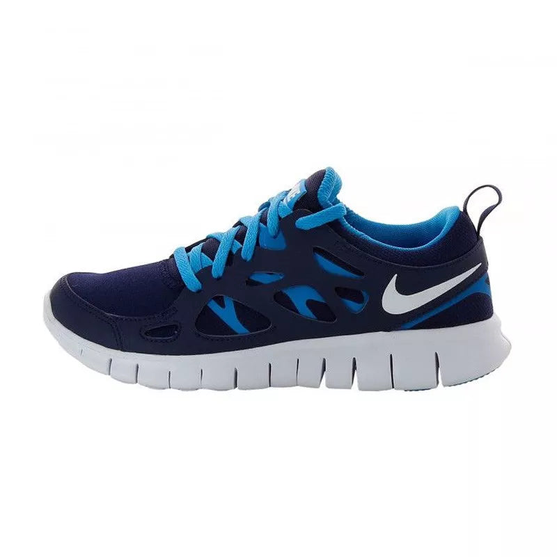 Nike - Baskets Nike Free Run 2 Junior - Bleu