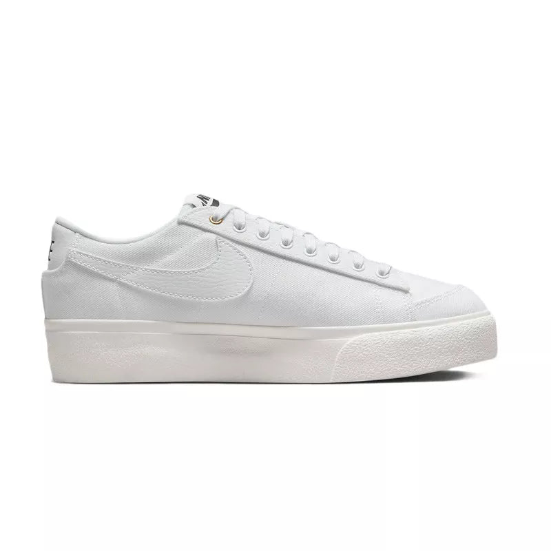 Baskets Nike Wmns Blazer Lo Platform Canvas - Blanc - Femme