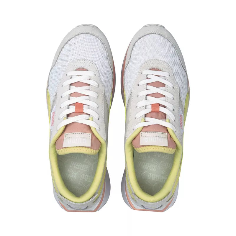 Basket Puma Cruise Rider Sr - Blanc, Jaune, Gris