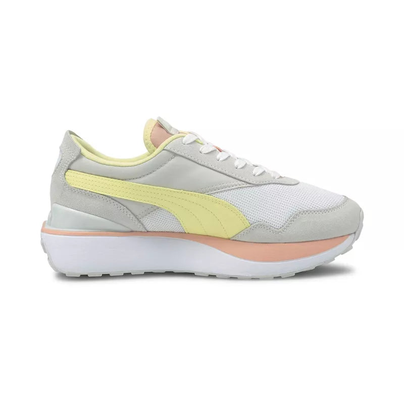 Basket Puma Cruise Rider Sr - Blanc, Jaune, Gris