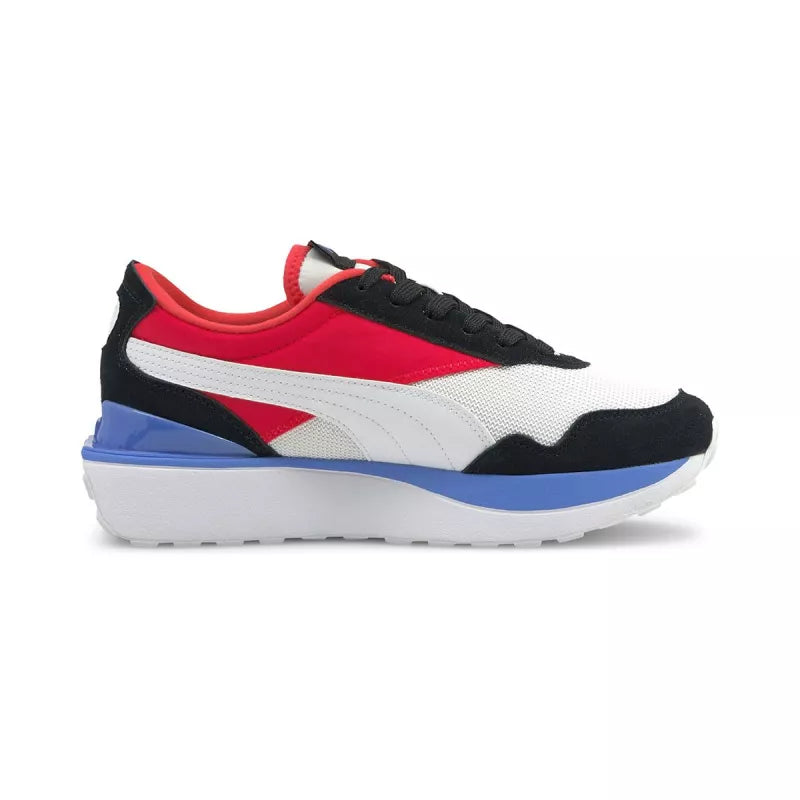 Basket Puma Cruise Rider Sr - Blanc, Noir, Rouge.