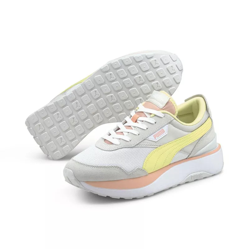 Basket Puma Cruise Rider Sr - Blanc, Jaune, Gris