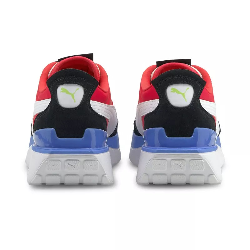 Basket Puma Cruise Rider Sr - Blanc, Noir, Rouge.