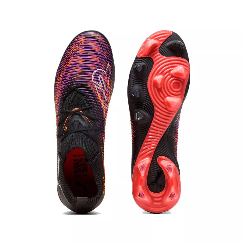 Basket Puma Future 8 Match Fg - Noir Et Rouge