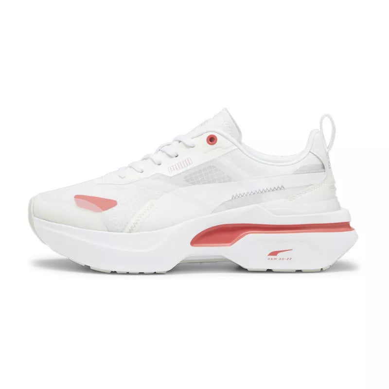 Basket Puma Kosmo Rider - Blanc Et Rose