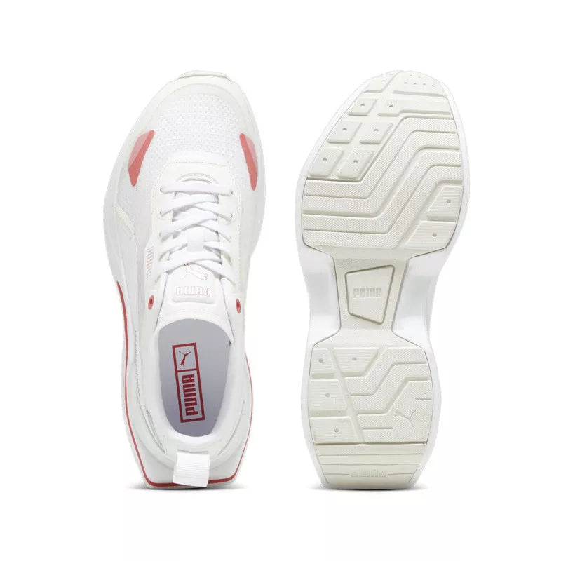 Basket Puma Kosmo Rider - Blanc Et Rose