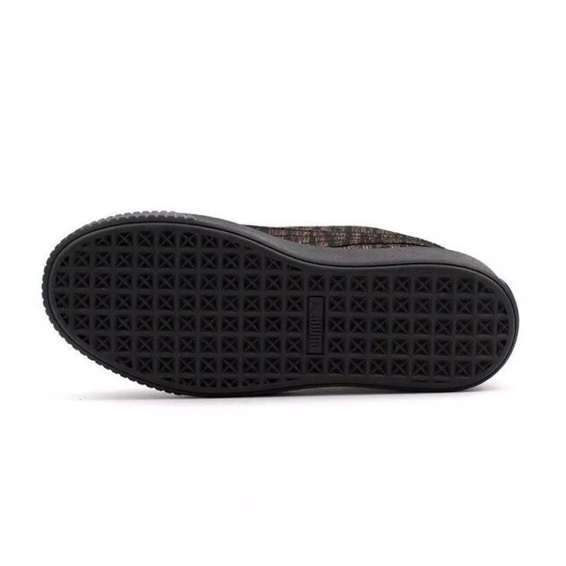 Basket Puma Platform Velvet Rope - Noir Et Jaune