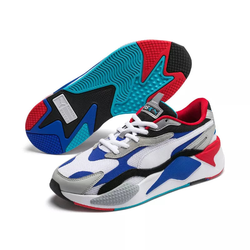Basket Puma Rs-X3 Puzzle - Blanc, Bleu, Rouge .