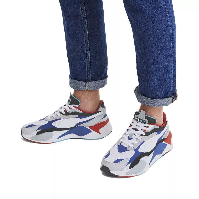 Basket Puma Rs-X3 Puzzle - Blanc, Bleu, Rouge .