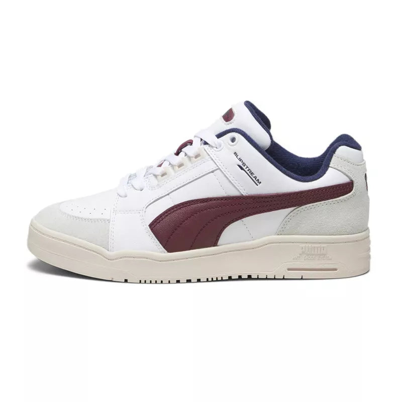 Basket Puma Slipstream Lo Retro - Blanc Et Rouge