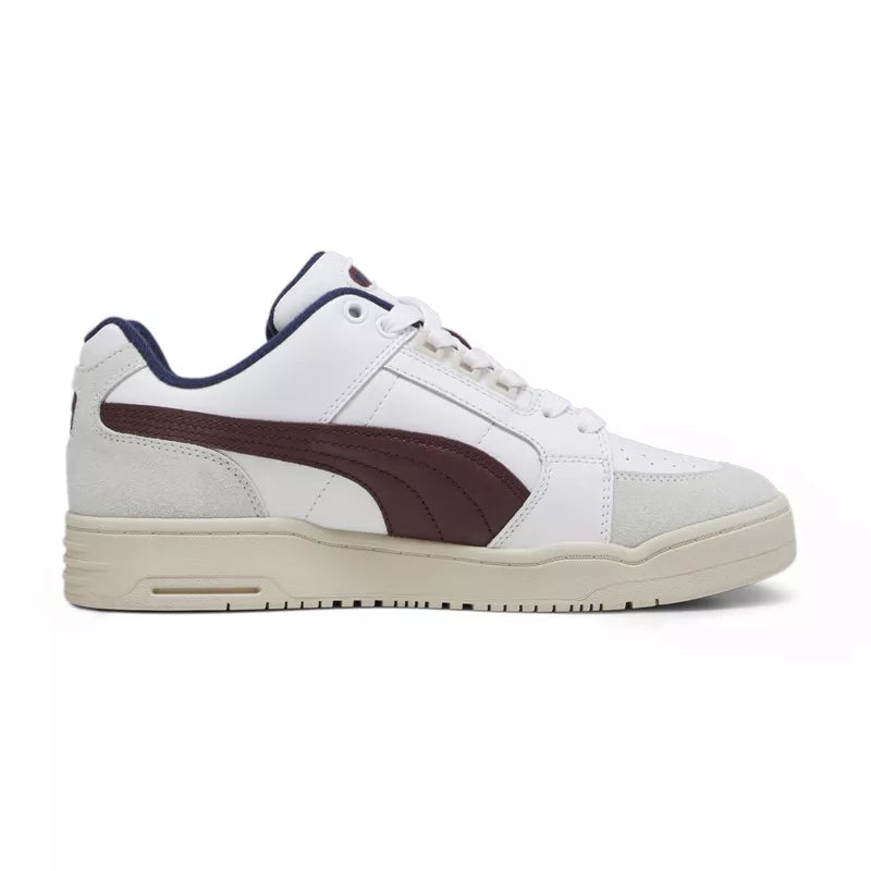 Basket Puma Slipstream Lo Retro - Blanc Et Rouge