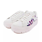 Basket Puma Suede Platform Trace Flowery - Blanc
