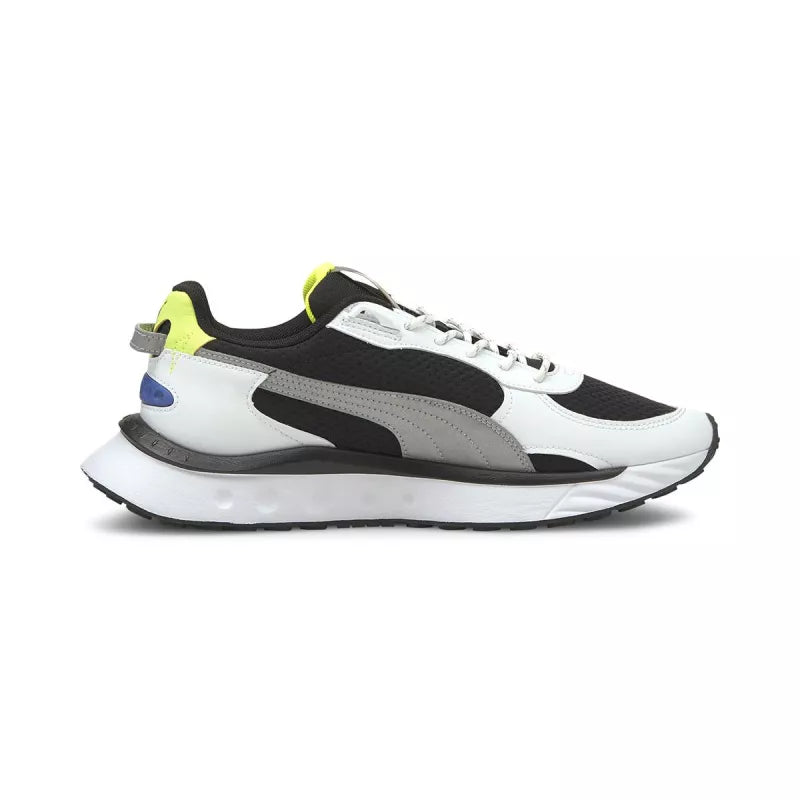 Basket Puma Wild Rider Jts - Noir Et Argent