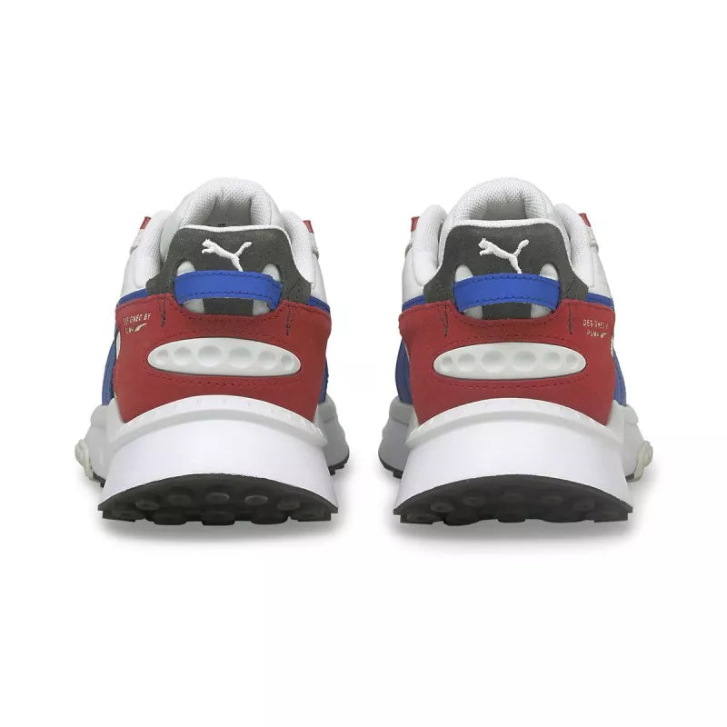 Basket Puma Wild Rider Rollin - Noir, Blanc, Rouge, Bleu.