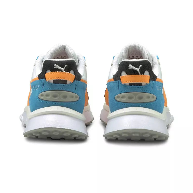 Basket Puma Wild Rider Rollin - Blanc, Bleu, Orange, Noir.