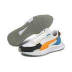 Basket Puma Wild Rider Rollin - Blanc, Bleu, Orange, Noir.