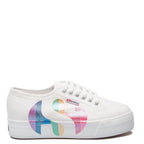 Superga - Basket Superga 2790-Cotw Printed Logoglitter - Blanc - Superga Femme Homme