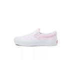 Baskets Classic Slip-On Platform - Blanc Et Rose - Femme