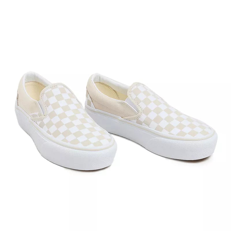 Baskets Classic Slip-On Platform - Beige - Femme