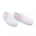 Baskets Classic Slip-On Platform - Blanc Et Rose - Femme