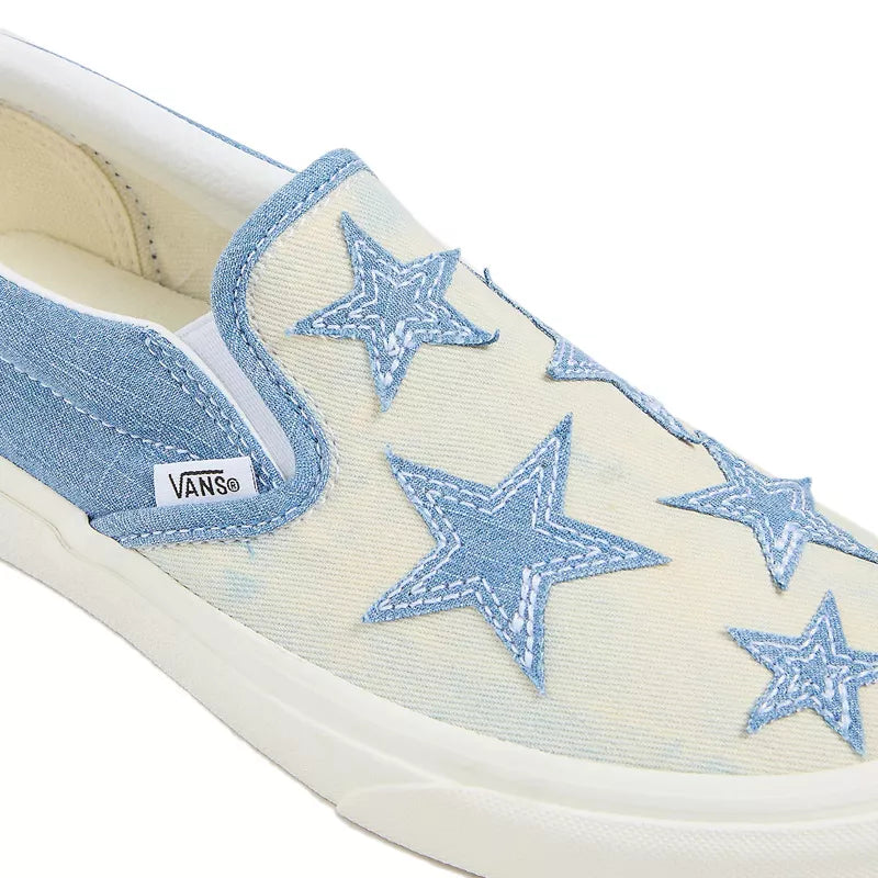 Baskets Classic Slip On - Bleu Et Beige - Mixte