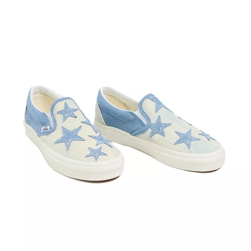 Baskets Classic Slip On - Bleu Et Beige - Mixte