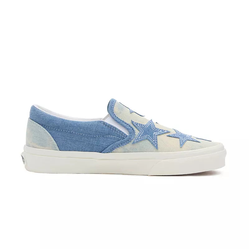 Baskets Classic Slip On - Bleu Et Beige - Mixte