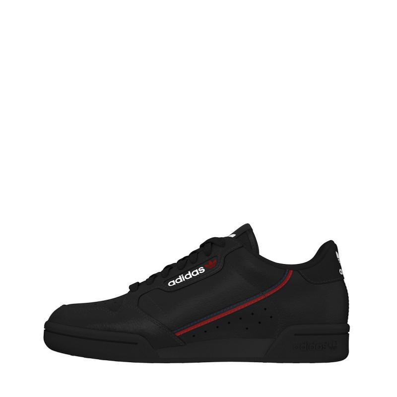 Baskets Adidas Originals Continental 80 J Noir / Rouge - Femme - Adidas - The Bradery