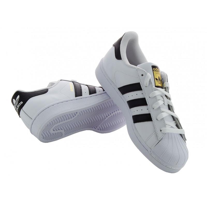 Baskets Adidas Originals Superstar Blanc / Noir / Jaune - Femme - Adidas - The Bradery